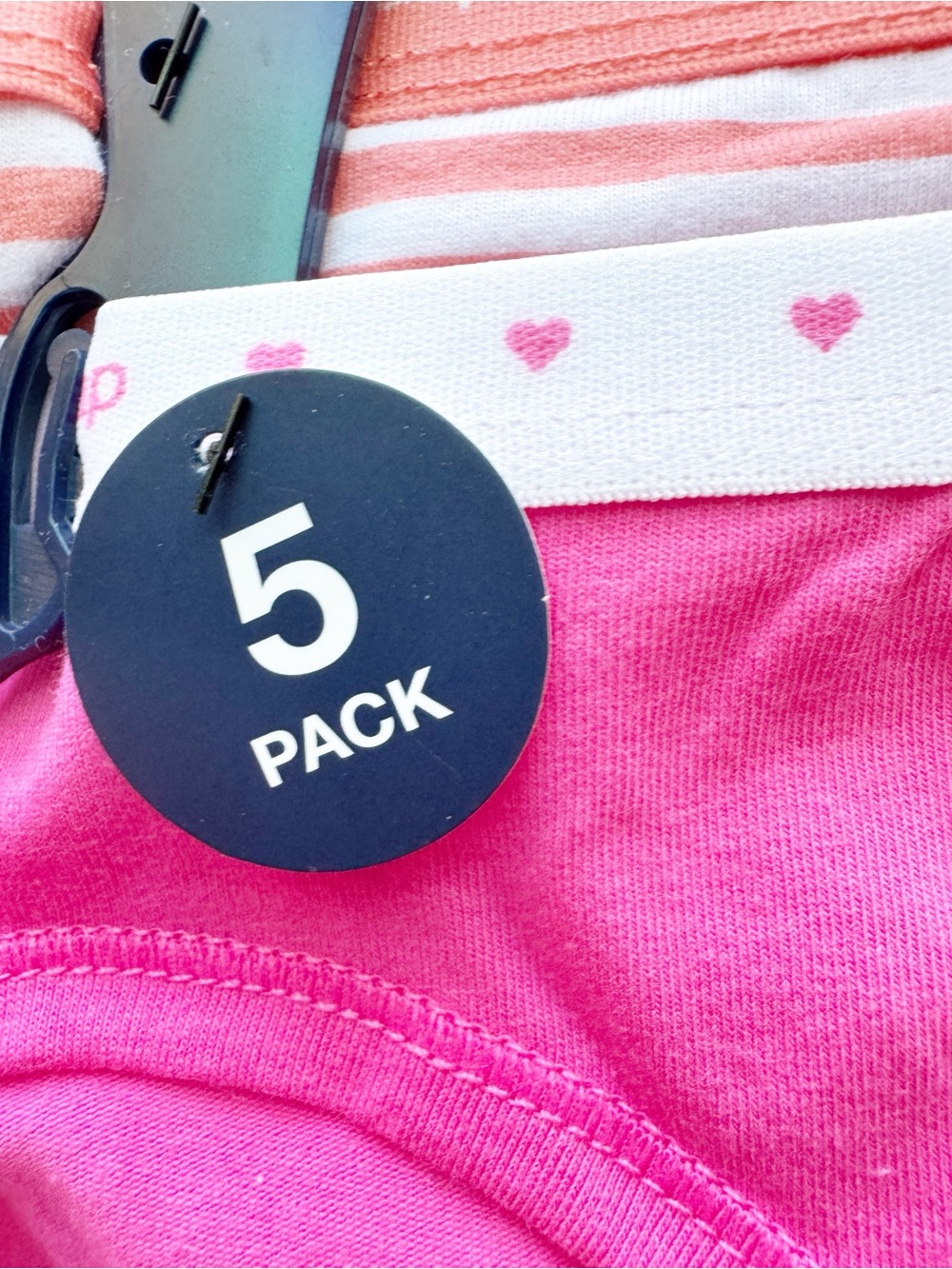 Gap Girl New 5-pack Multi colored Cotton Bikini Briefs Size S NWT - Picture 10 of 12